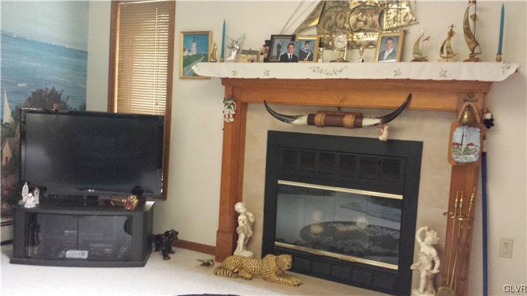 547 Turkey Ridge Road Mount Bethel, PA 18343 - Photo 8 of 14 a living room with a fireplace and a flat screen tv