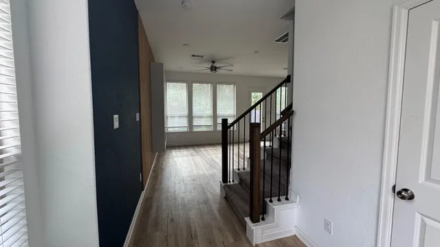 a room with furniture and a fireplace