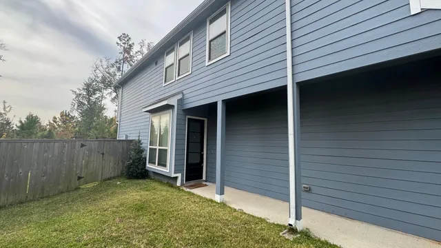 a backyard of a house