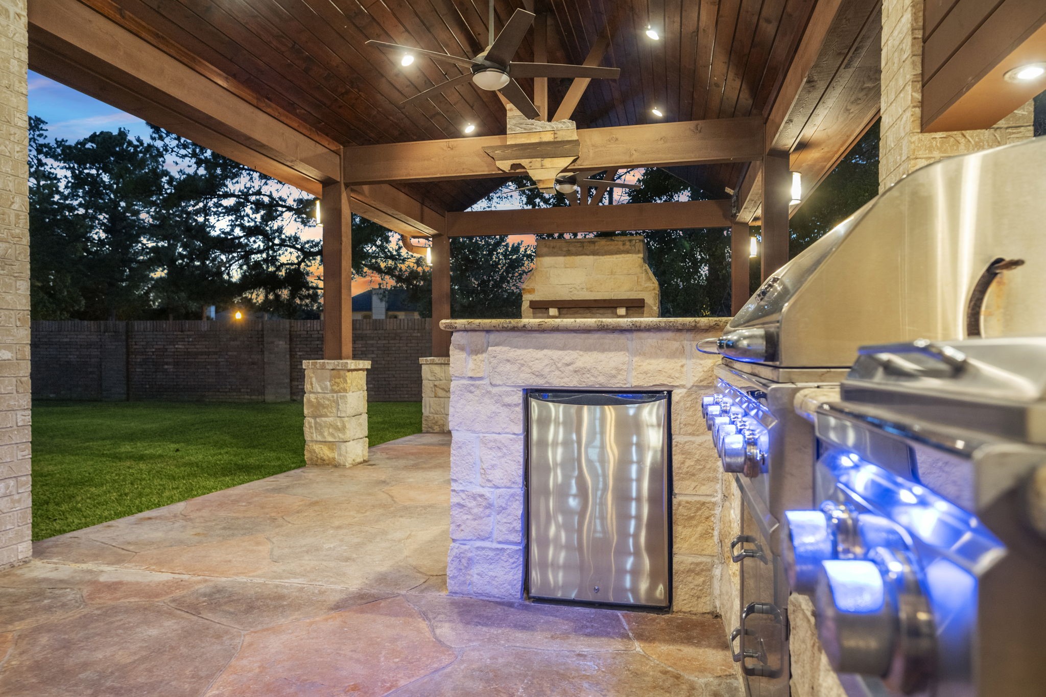 17411 Rainer Valley Lane Humble, TX 77346 - Photo 17 of 21 a view of an entryway with a fireplace