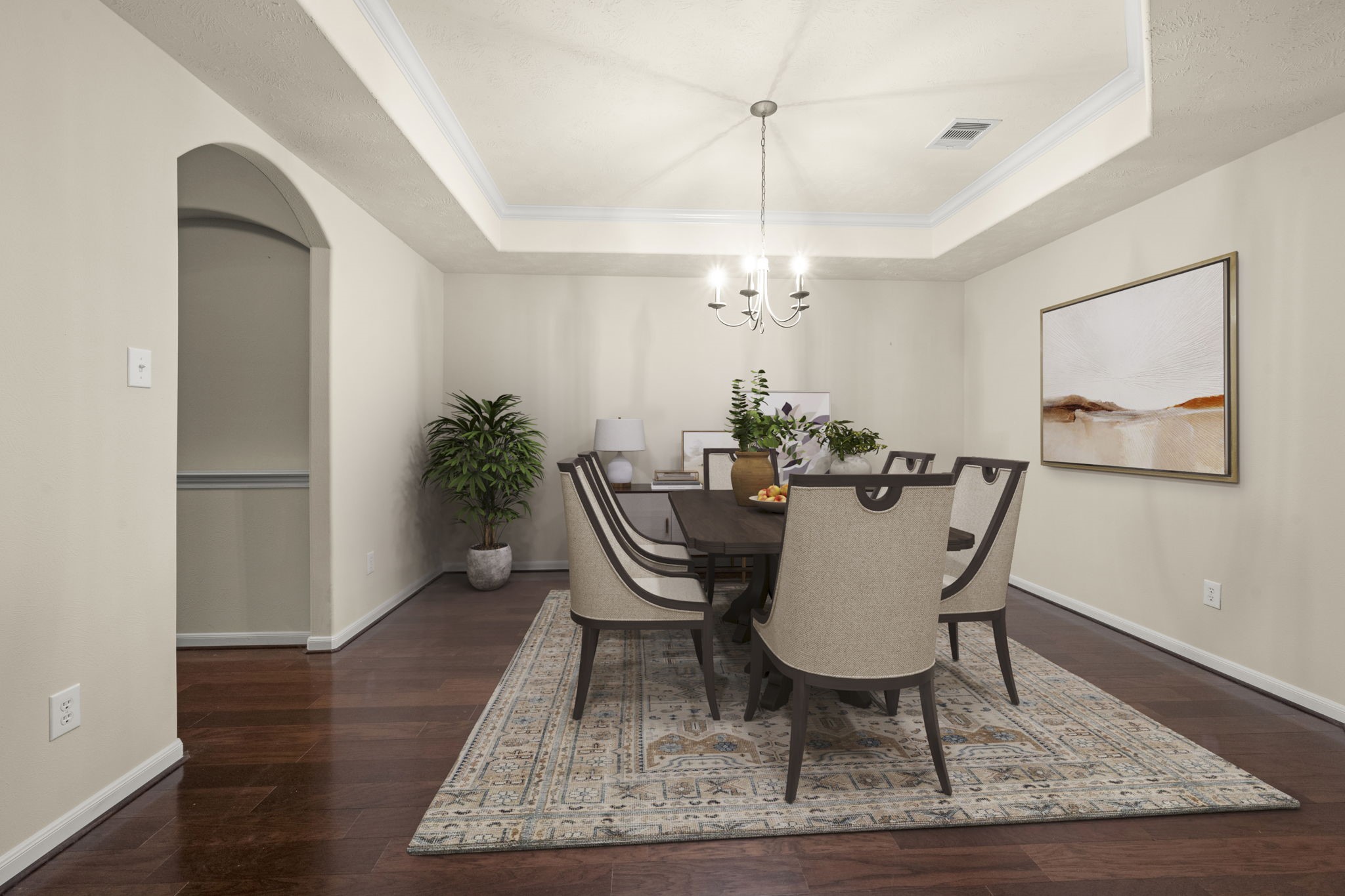 17411 Rainer Valley Lane Humble, TX 77346 - Photo 4 of 21 a view of a dining room with furniture and wooden floor