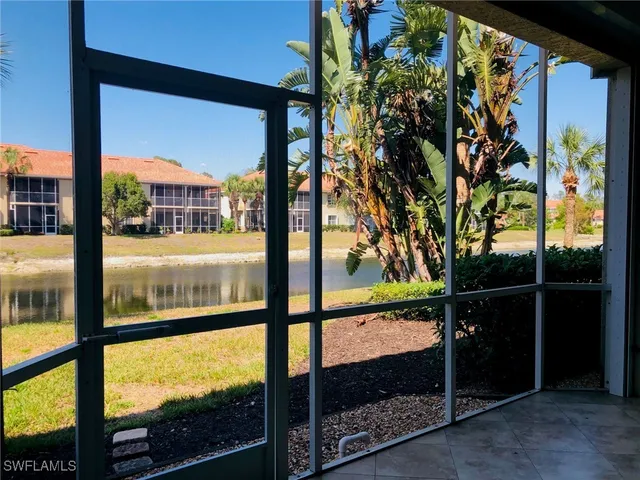 a view of a lake with houses