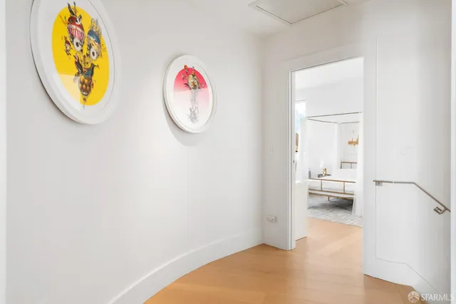 a bathroom with a sink double vanity and a mirror
