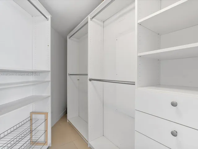 a view of walk in closet