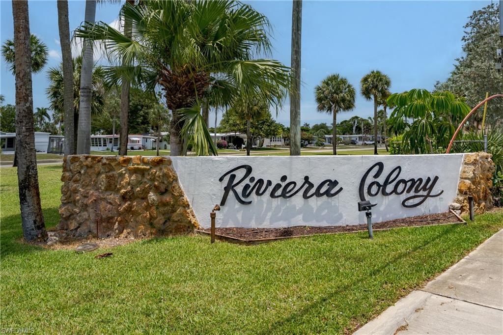 469 Riviera Boulevard West Naples, FL 34112 - Photo 29 of 31 Riviera Colony Entry Sign