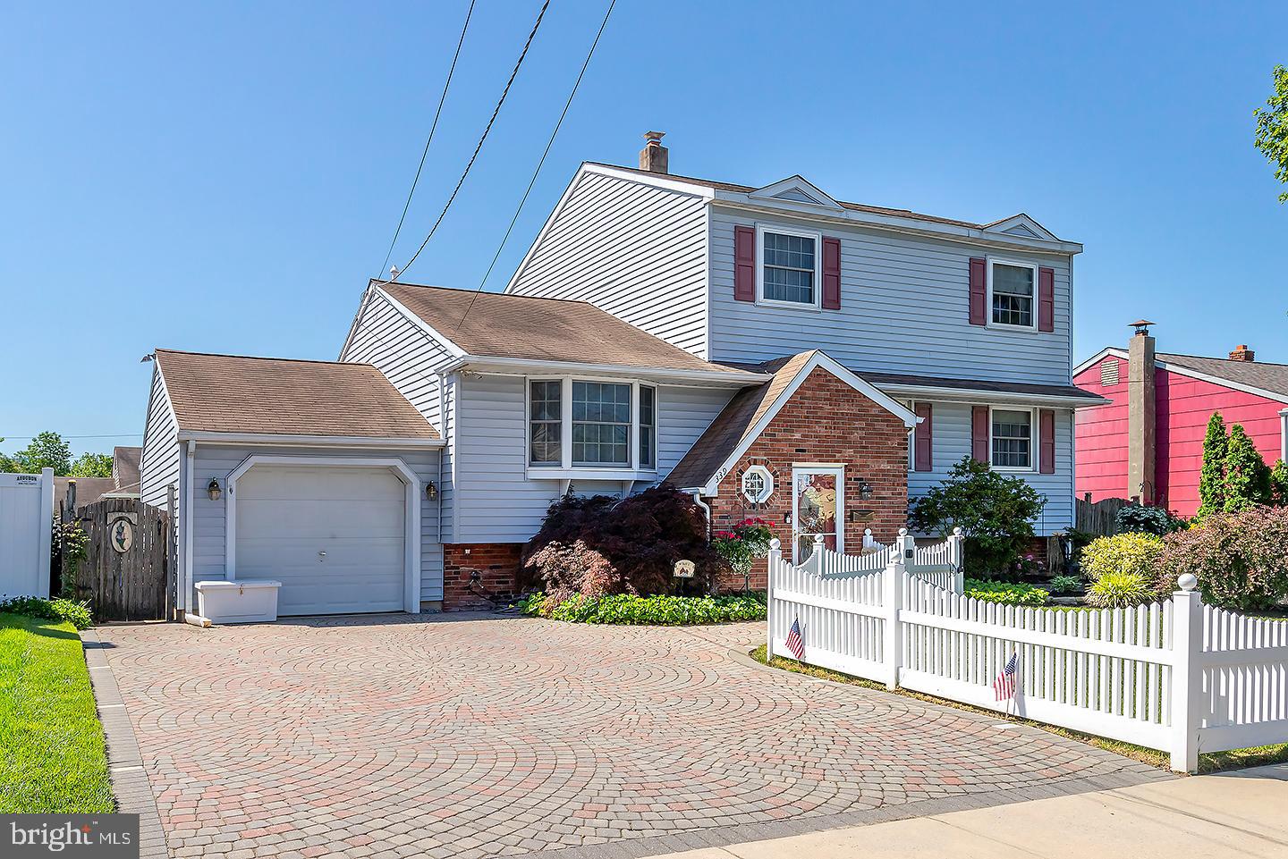 339 Peach Road Bellmawr, NJ 08031 - Photo 2 of 26 Custom paver driveway & walkway