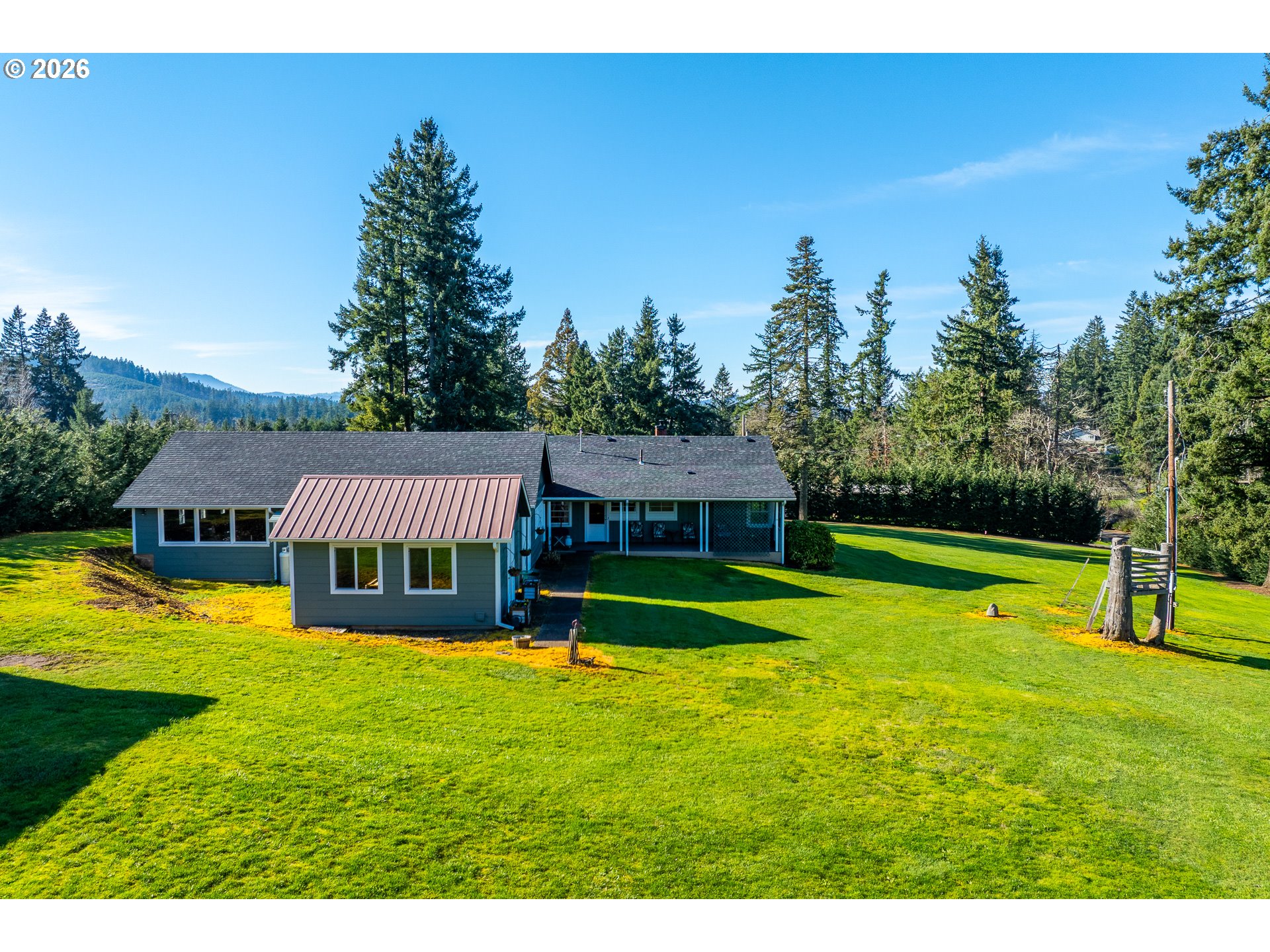 35478 Brabham Road Pleasant Hill, OR 97455 - Photo 44 of 48 a view of a house with swimming pool and yard