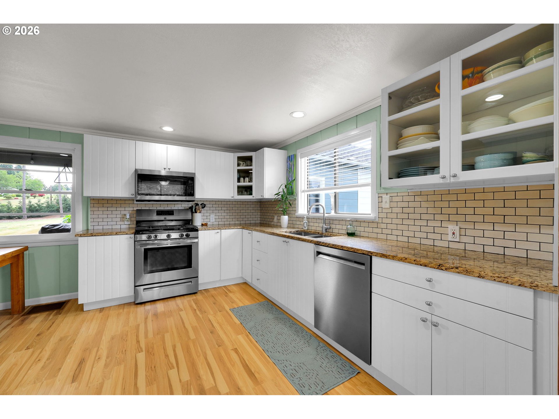 35478 Brabham Road Pleasant Hill, OR 97455 - Photo 10 of 48 a kitchen with granite countertop stainless steel appliances and sink