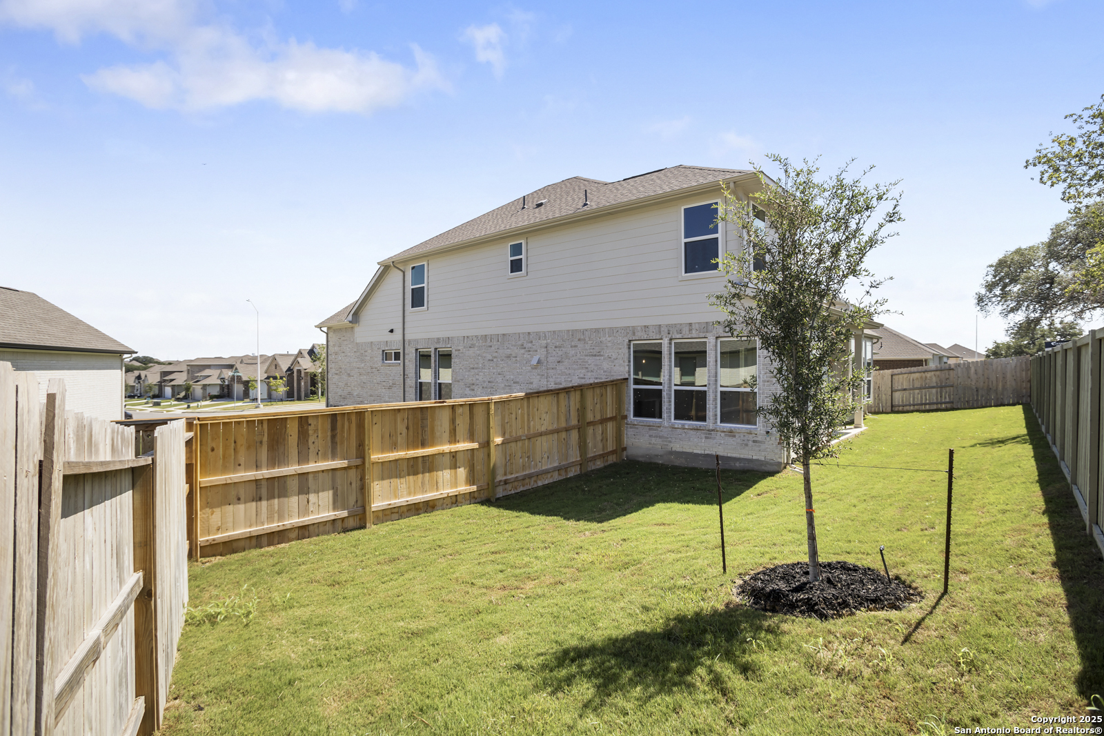 517 Foxtail Canyon Cibolo, TX 78108 - Photo 31 of 38 a view of a house with a backyard