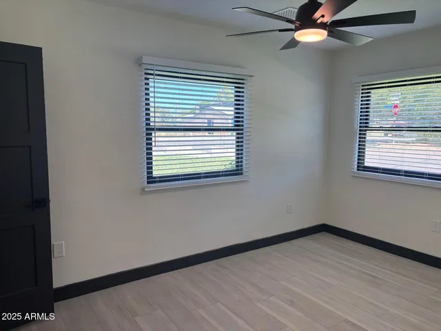a view of empty room with front door