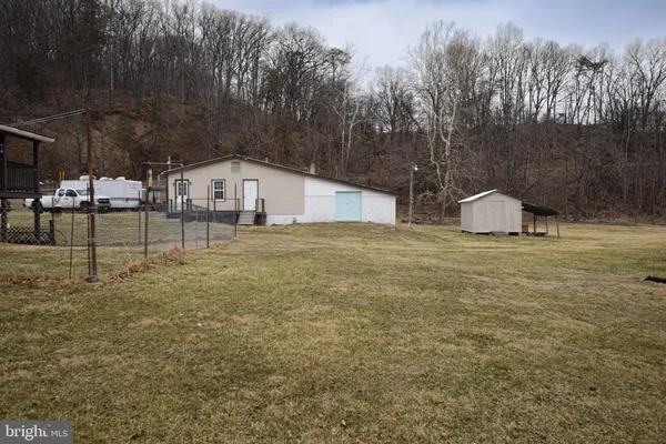 a backyard of a house