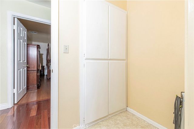 a bathroom with a sink and a yard