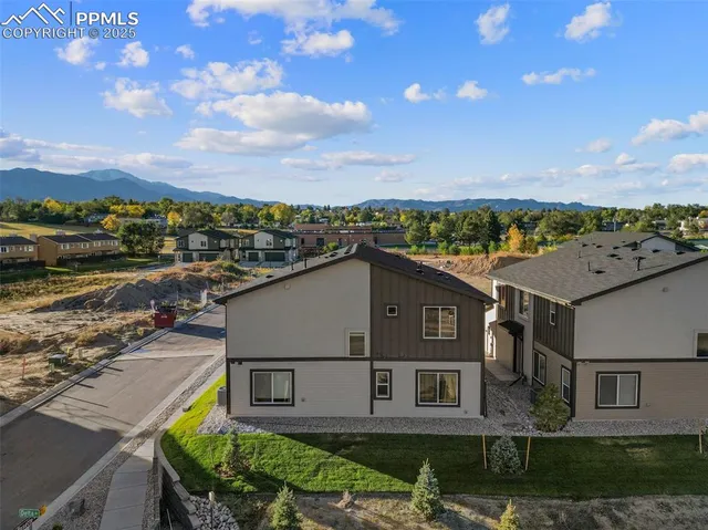 a aerial view of a house