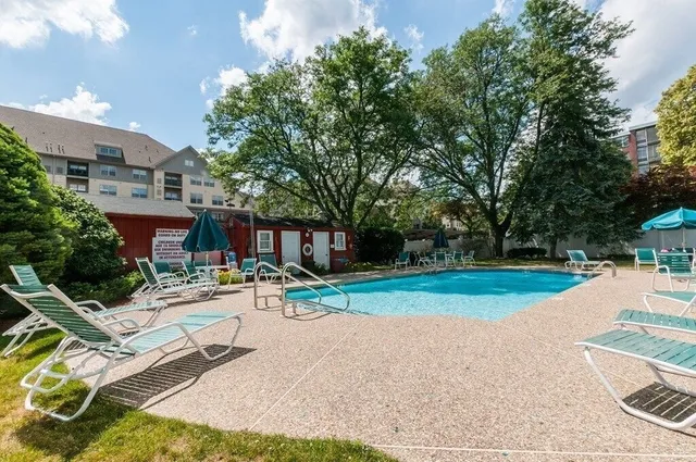 a view of backyard of a house