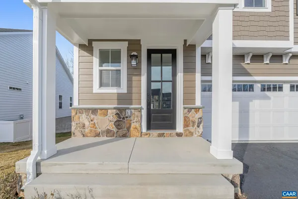 a front view of a house