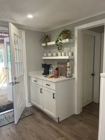 a room with storage and utility