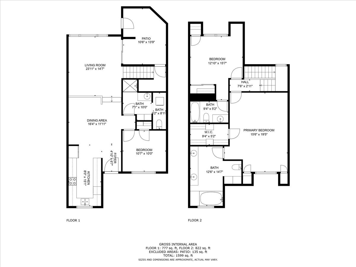 71802 Eleanora Lane Rancho Mirage, CA 92270 - Photo 38 of 40 Upstairs and downstairs floorplan