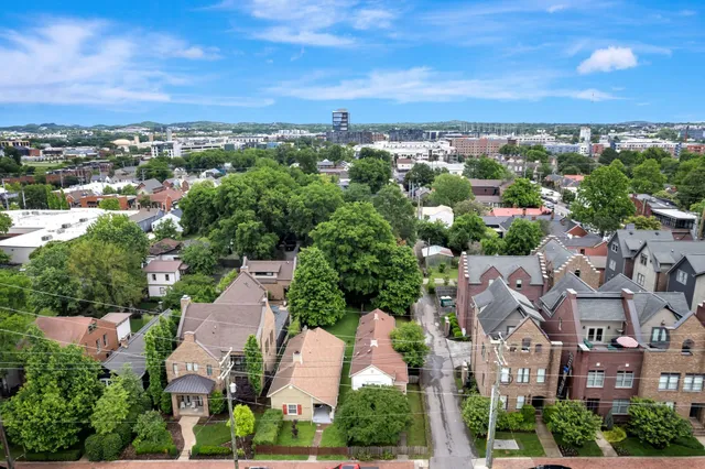 an aerial view of a city