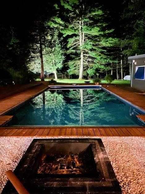 1202 Jackson Corners Road Red Hook, NY 12571 - Photo 34 of 50 a view of swimming pool from a balcony