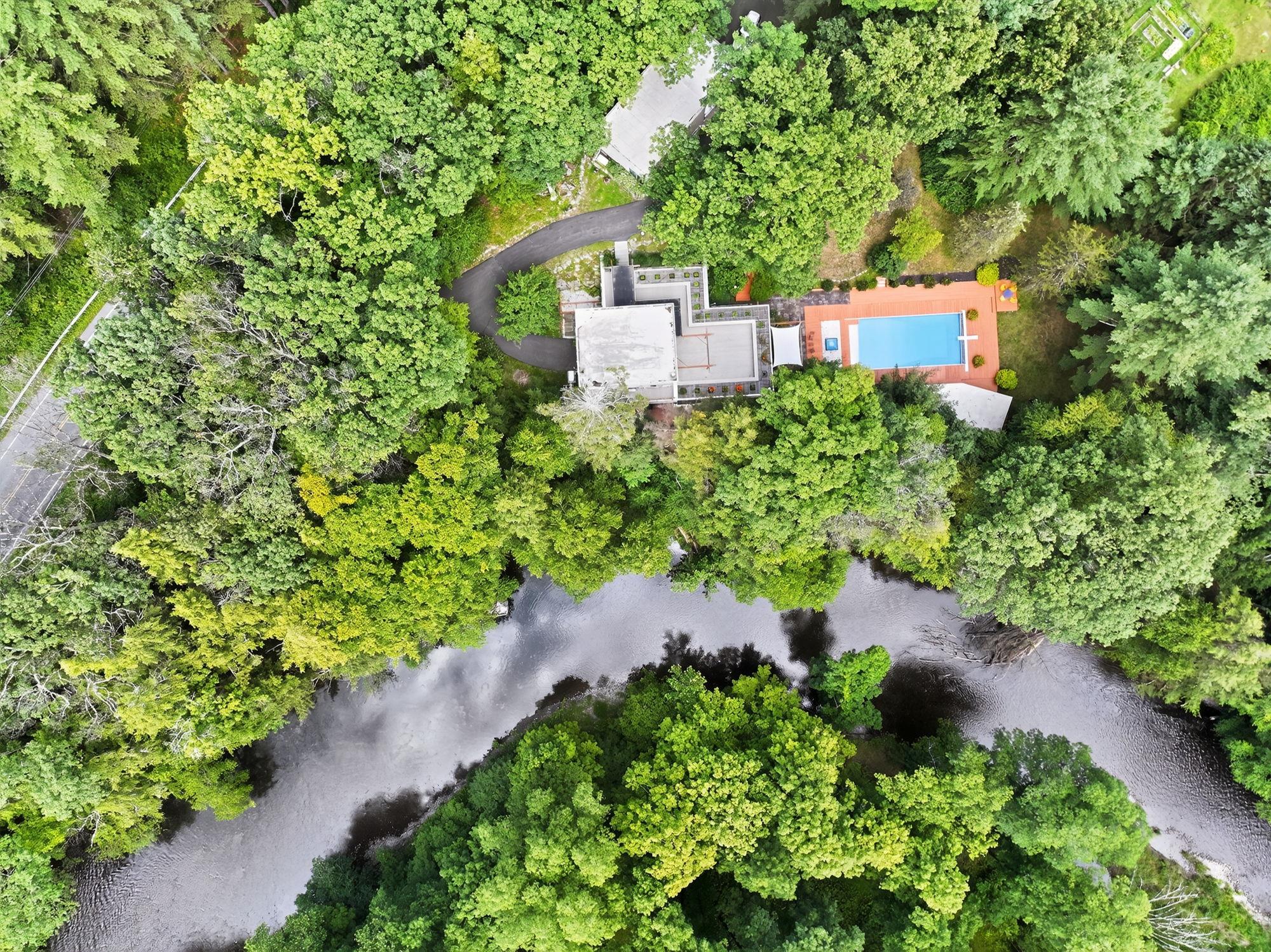 1202 Jackson Corners Road Red Hook, NY 12571 - Photo 40 of 50 an aerial view of a house with a yard and garden