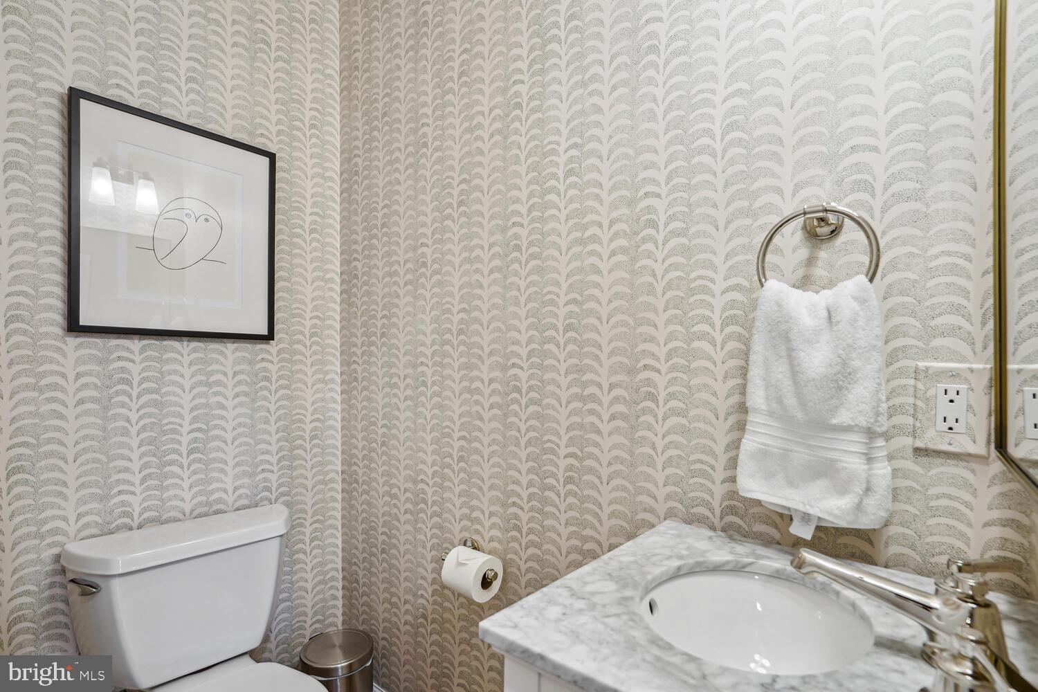 1215 Portner Road Alexandria, VA 22314 - Photo 8 of 25 Fully renovated half bath with Waterworks fixtures