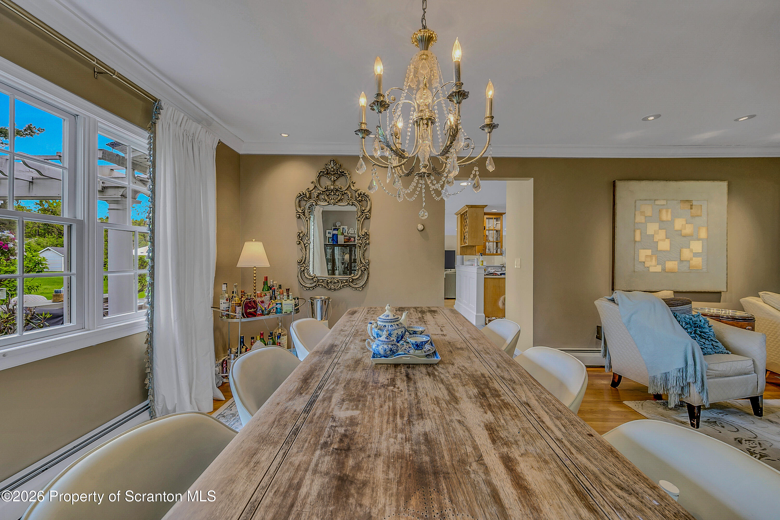 330 Glenburn Road Clarks Green, PA 18411 - Photo 22 of 69 a living room with furniture and a chandelier