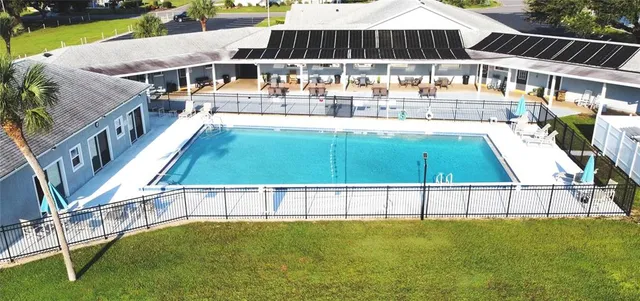 a view of a swimming pool