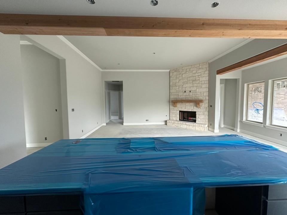405 Cobb Road Leonard, TX 75452 - Photo 16 of 27 a view of living room with furniture and fireplace