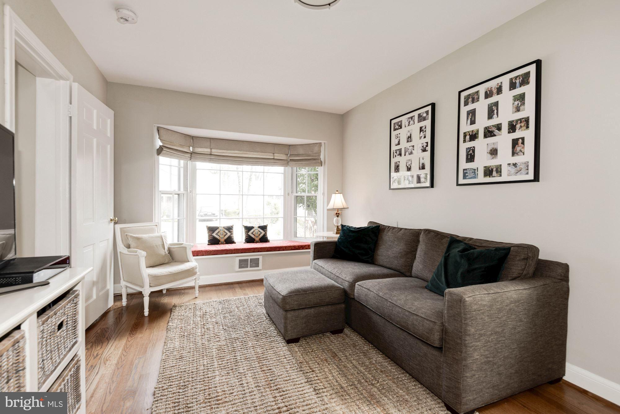 7504 Tarrytown Road Chevy Chase, MD 20815 - Photo 17 of 66 Den/Bedroom with bay window and bench