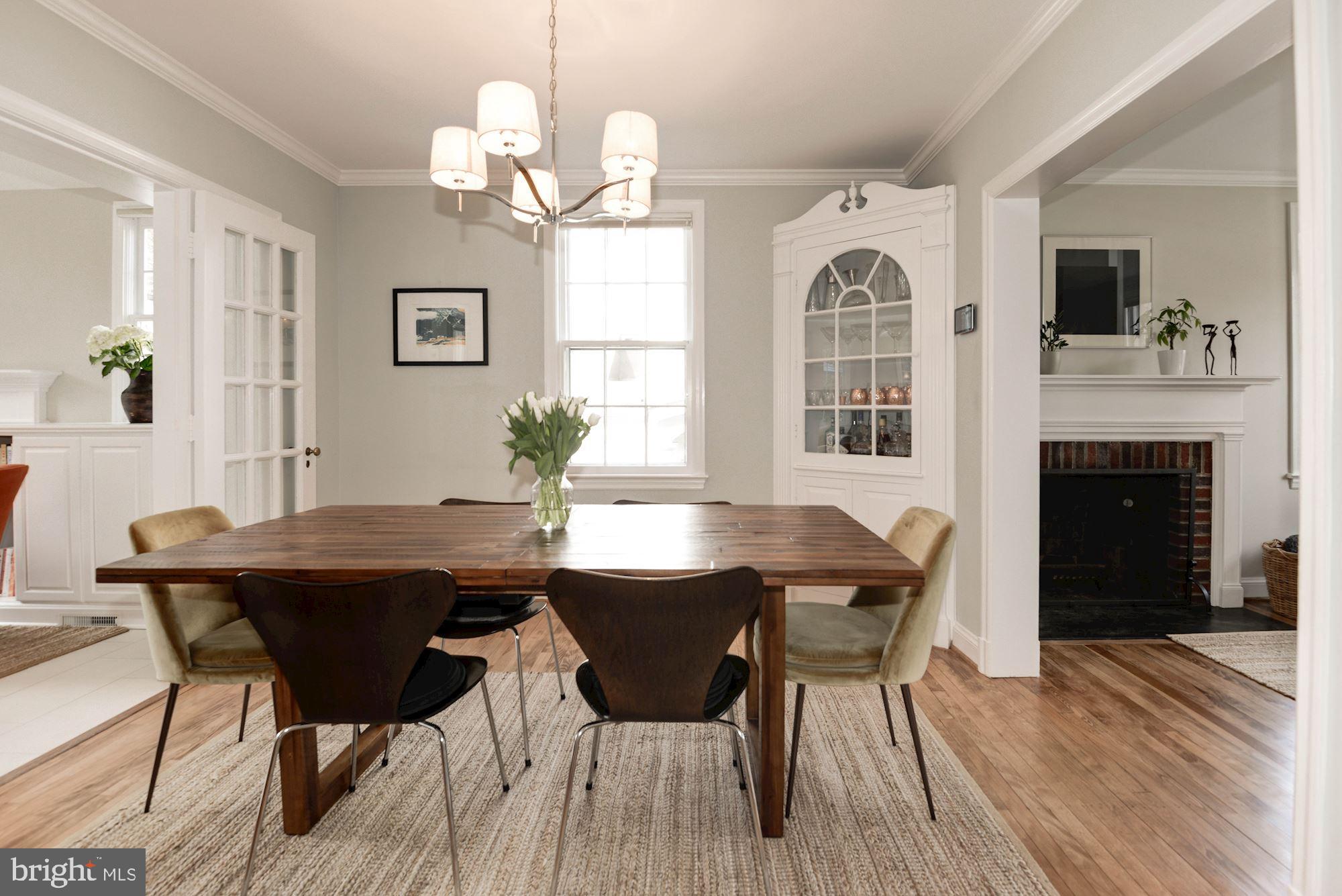 7504 Tarrytown Road Chevy Chase, MD 20815 - Photo 22 of 66 Formal dining room with built-in China cabinet