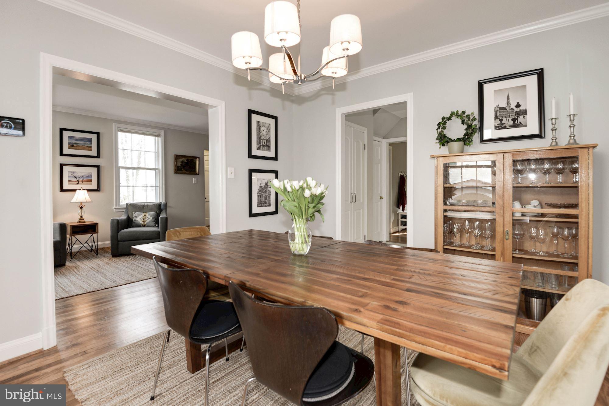 7504 Tarrytown Road Chevy Chase, MD 20815 - Photo 24 of 66 Formal dining room with built-in China cabinet