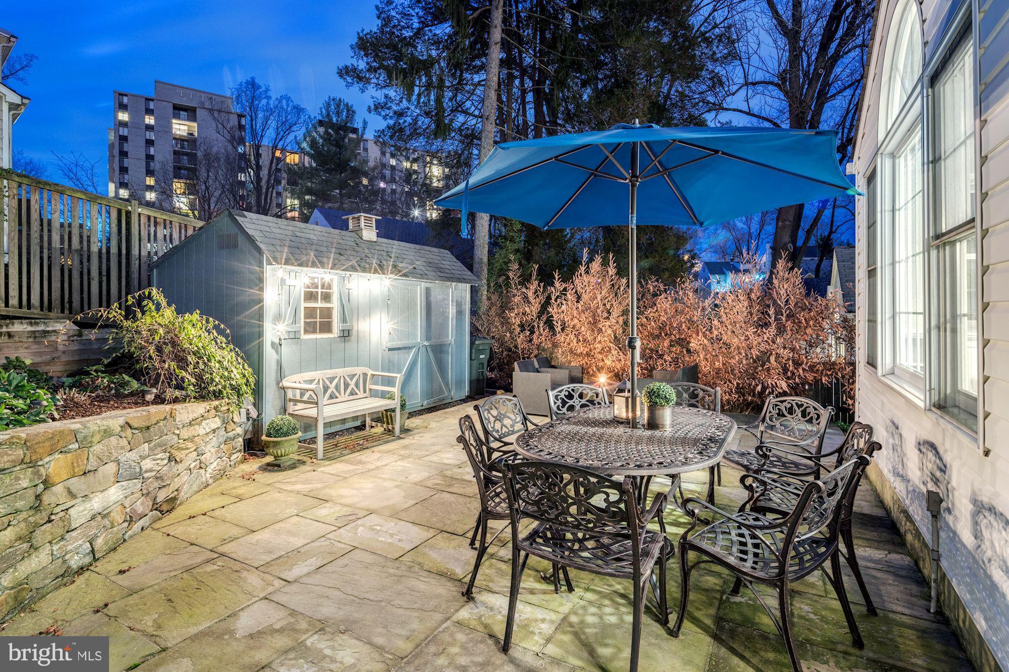 7504 Tarrytown Road Chevy Chase, MD 20815 - Photo 60 of 66 Private backyard oasis w/Flagstone patio & garden