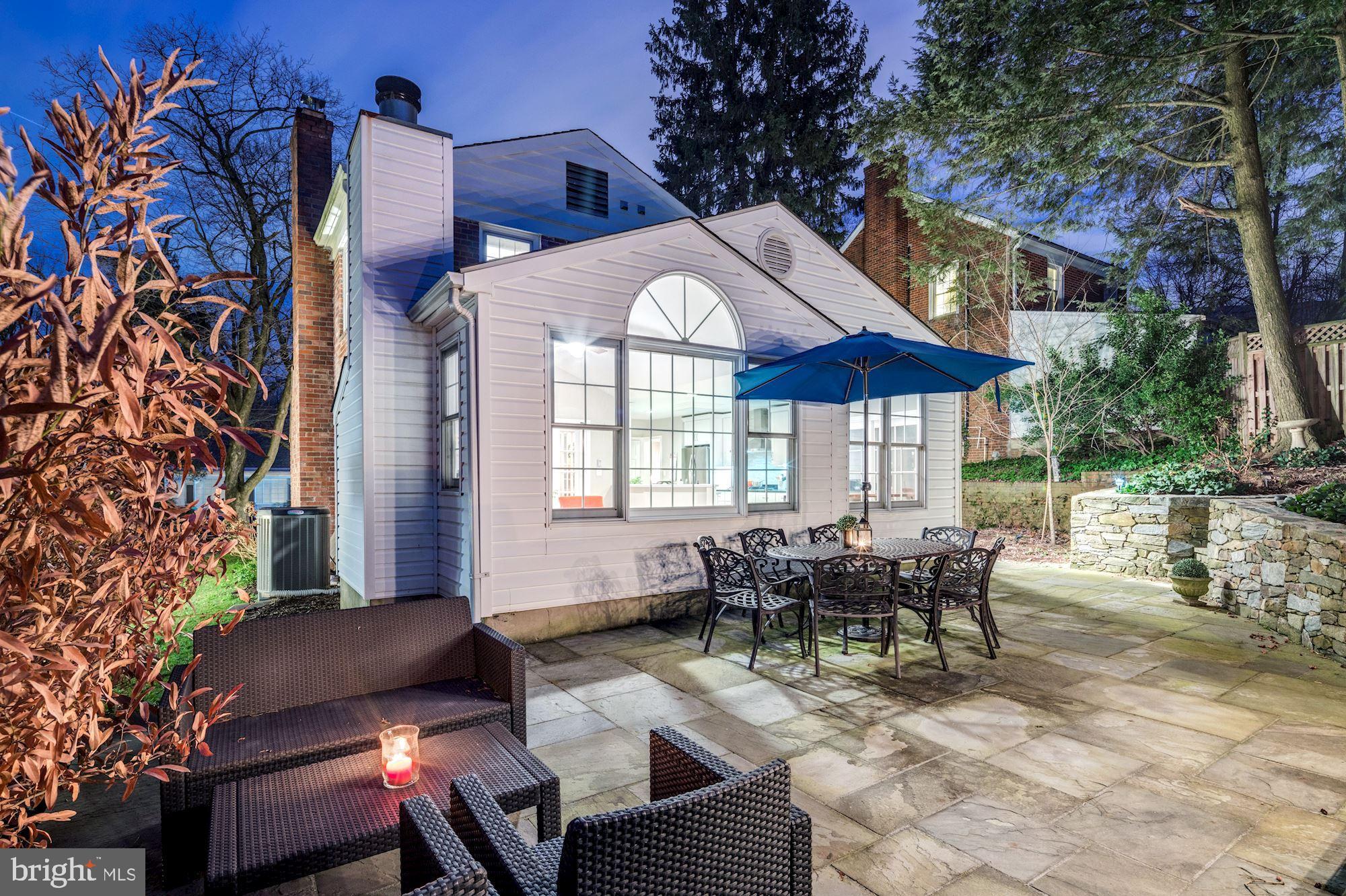 7504 Tarrytown Road Chevy Chase, MD 20815 - Photo 62 of 66 Private backyard oasis w/Flagstone patio & garden