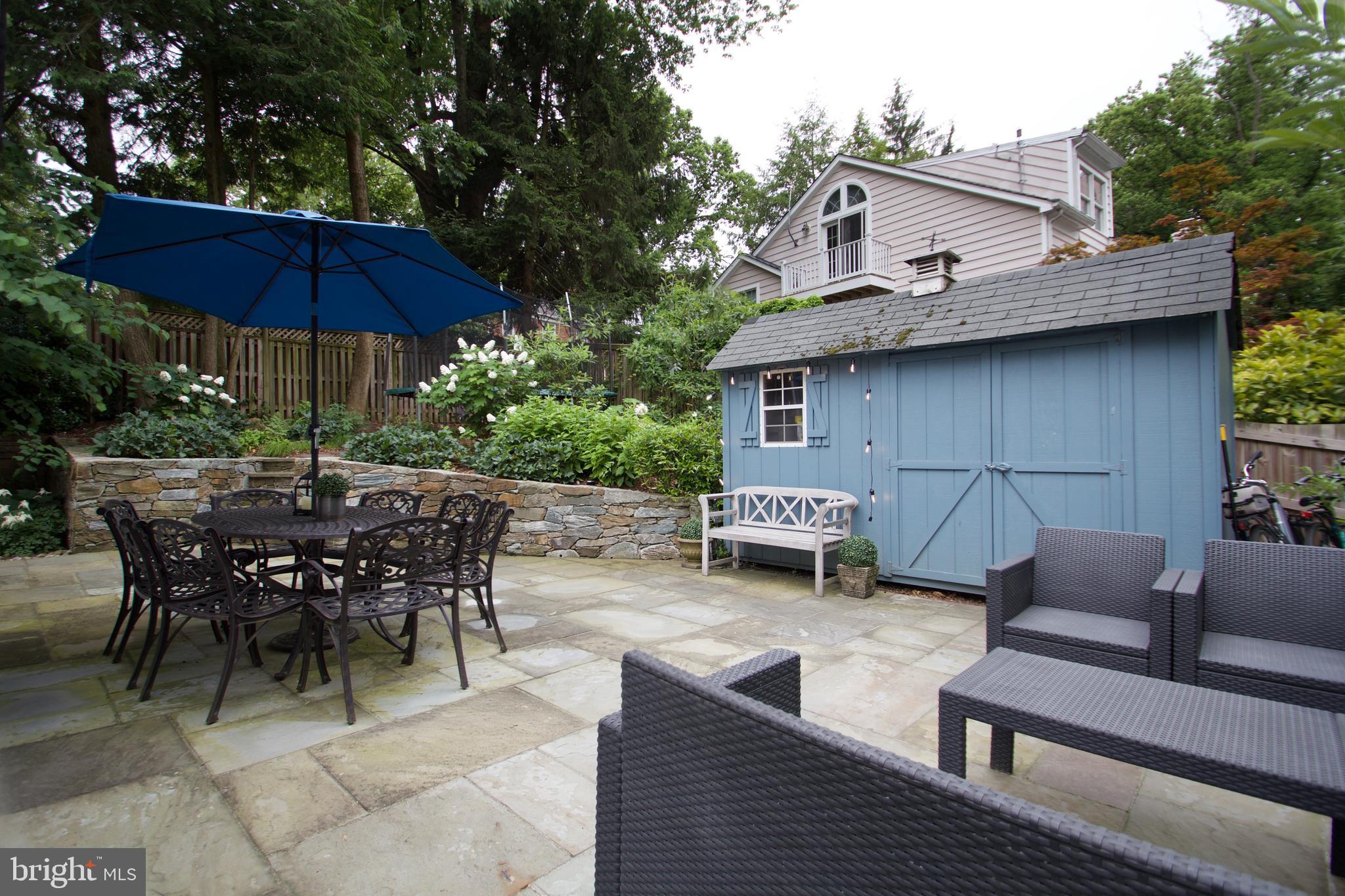 7504 Tarrytown Road Chevy Chase, MD 20815 - Photo 64 of 66 Private backyard oasis w/Flagstone patio & garden