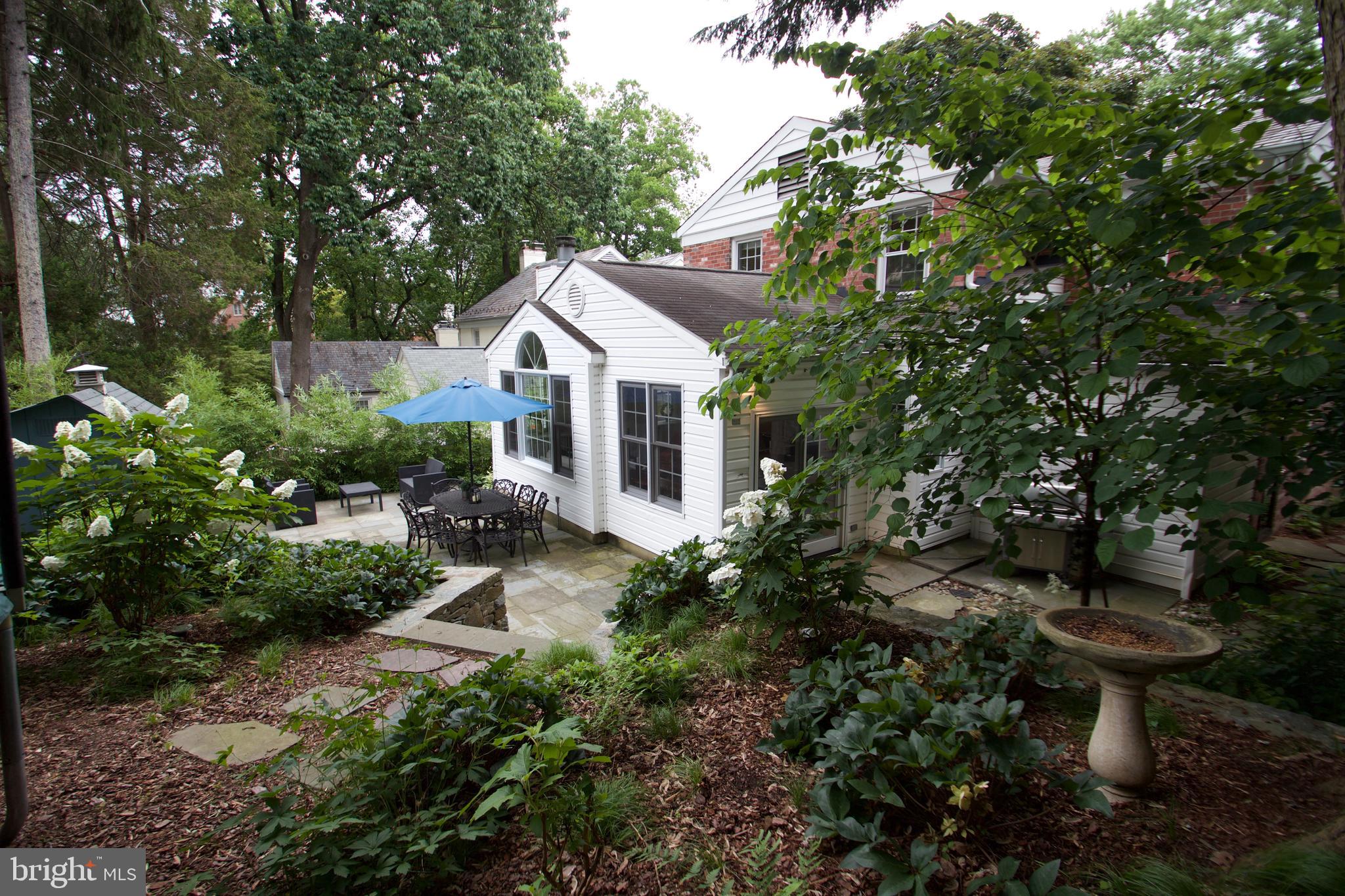 7504 Tarrytown Road Chevy Chase, MD 20815 - Photo 66 of 66 Private backyard oasis w/Flagstone patio & garden
