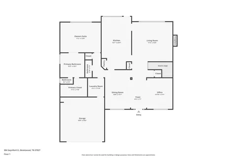 $799,500 | 304 Swynford Court, Brentwood, TN 37027