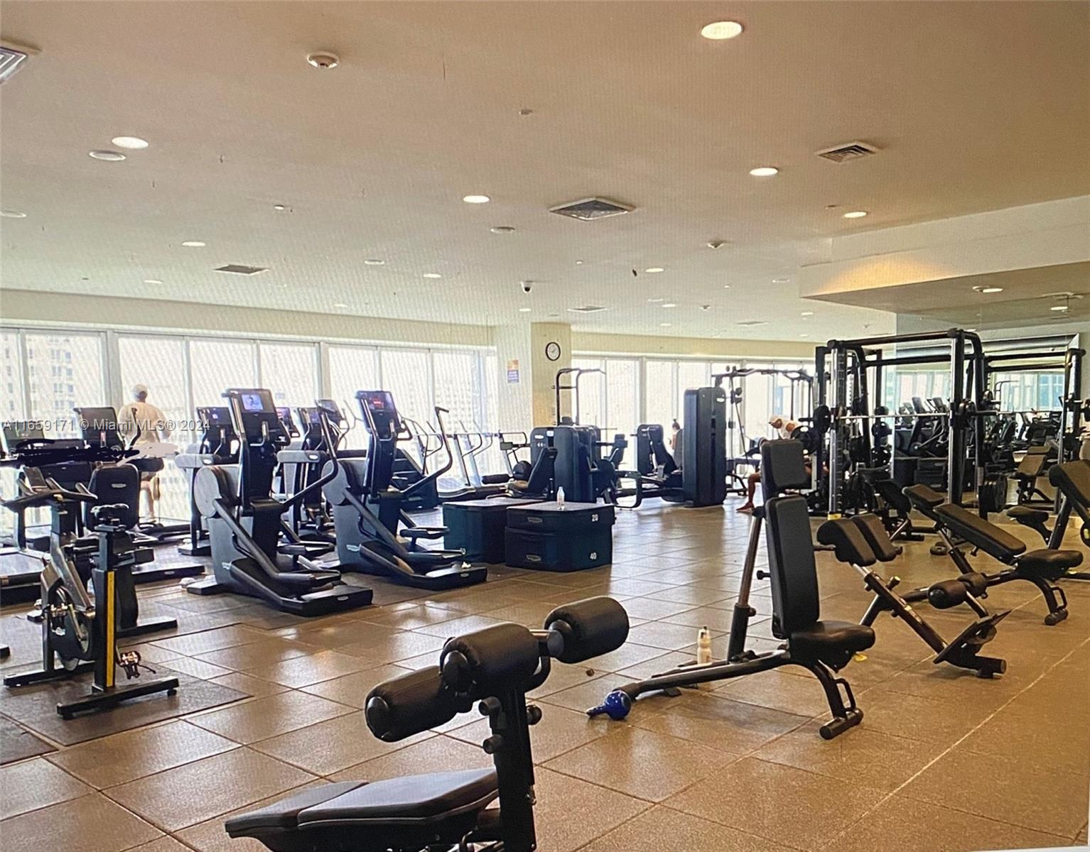 475 Brickell Avenue, Unit 4812 Miami, FL 33131 - Photo 15 of 20 a view of a room with gym equipment