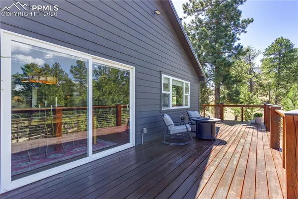 a view of sitting area on roof deck