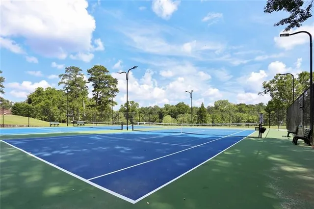 a view of a tennis court