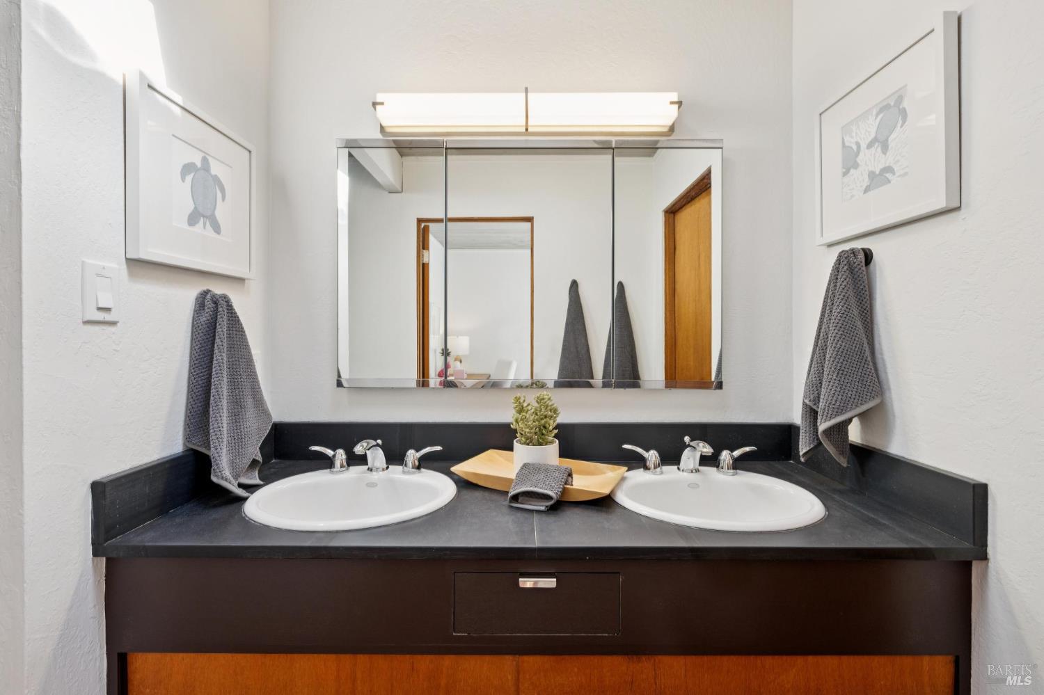 1200 Idylberry Road San Rafael, CA 94903 - Photo 42 of 58 a bathroom with a sink and a mirror