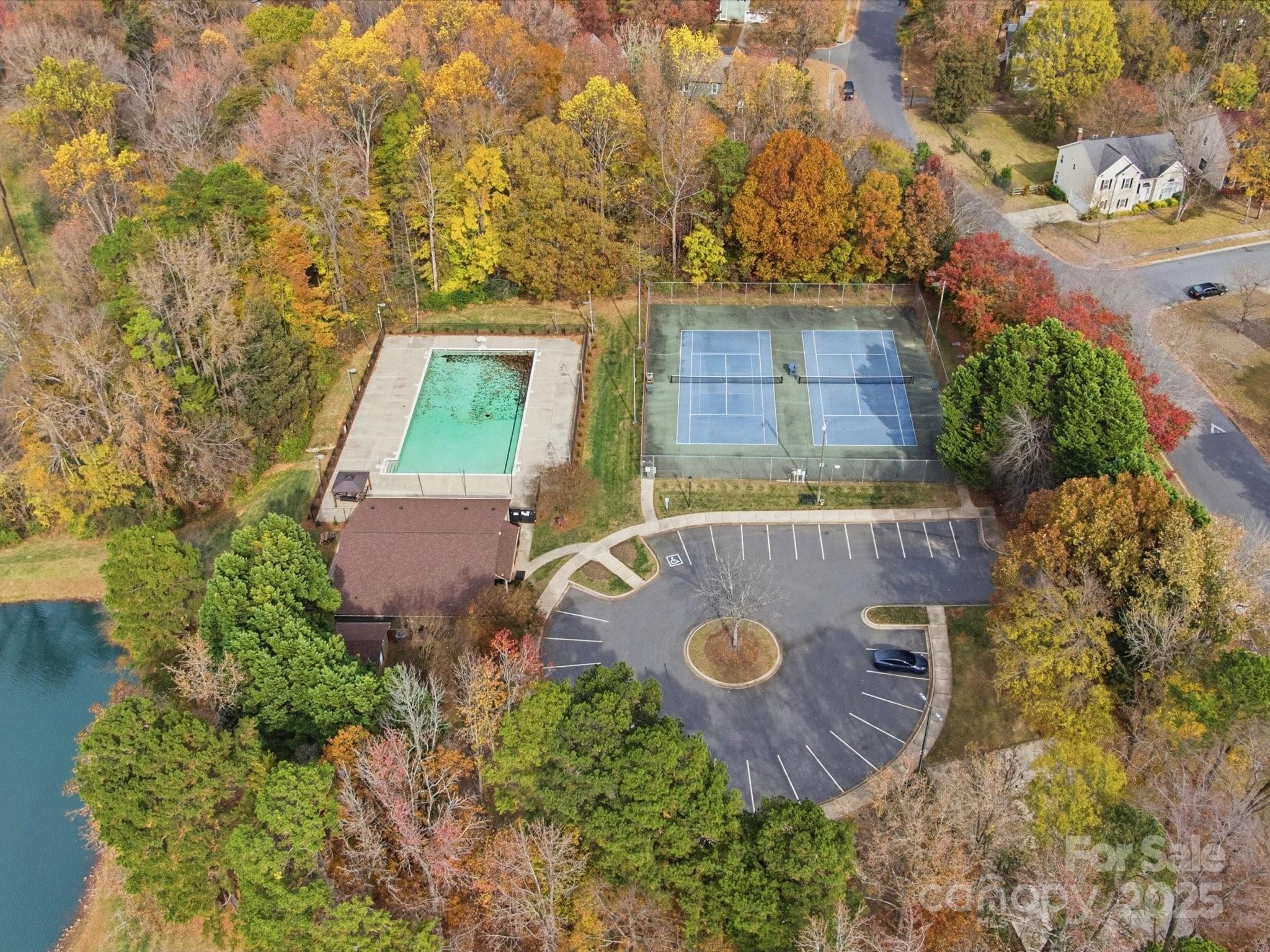 3909 Brownes Ferry Road Charlotte, NC 28269 - Photo 39 of 47 an aerial view of a house with a yard