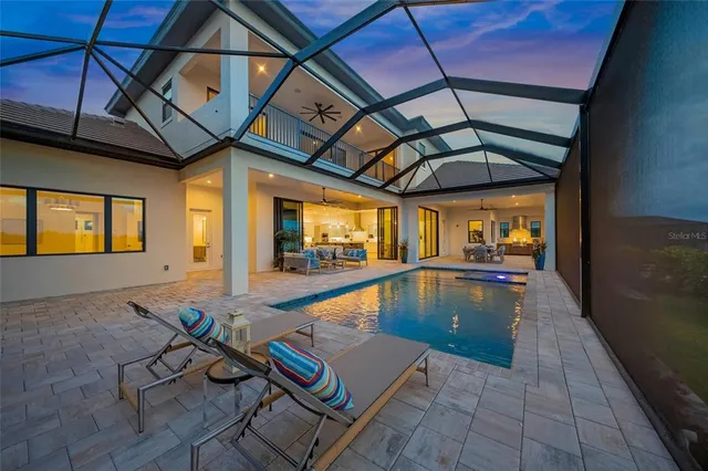 a view of a backyard with a garden