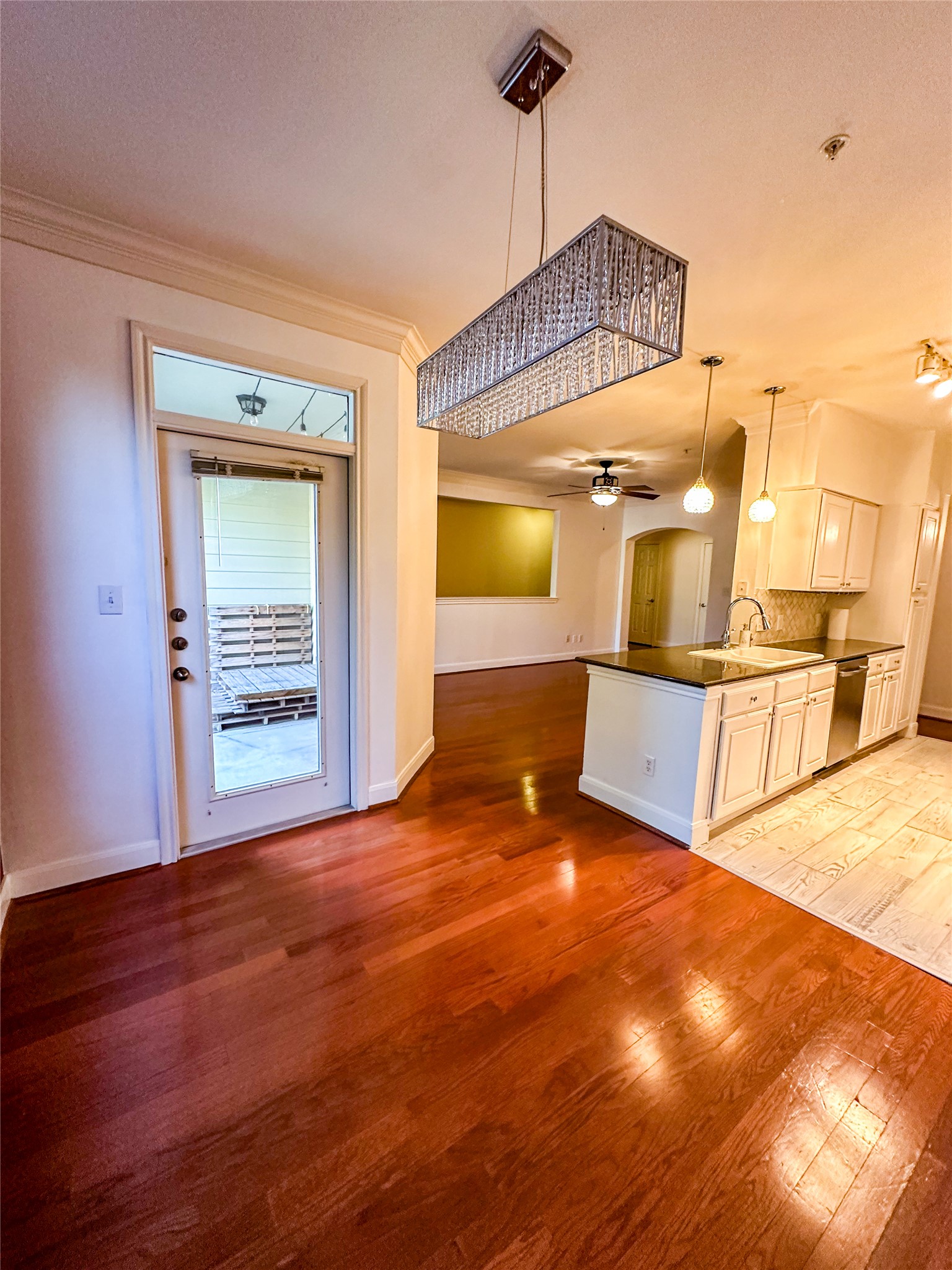 7701 Rialto Boulevard, Unit 1122 Austin, TX 78735 - Photo 8 of 24 Dining area with door to covered balcony