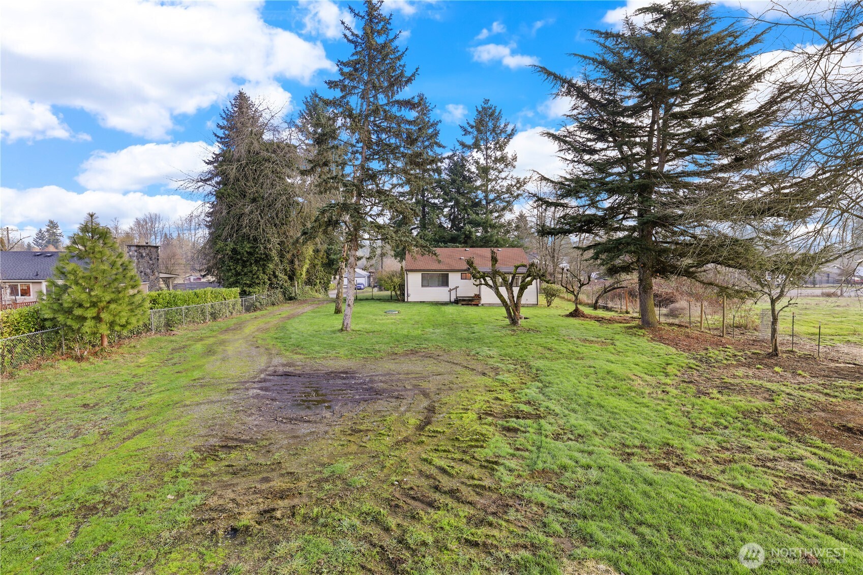 12204 Waller Road East Tacoma, WA 98446 - Photo 23 of 33 a view of a backyard with tree s