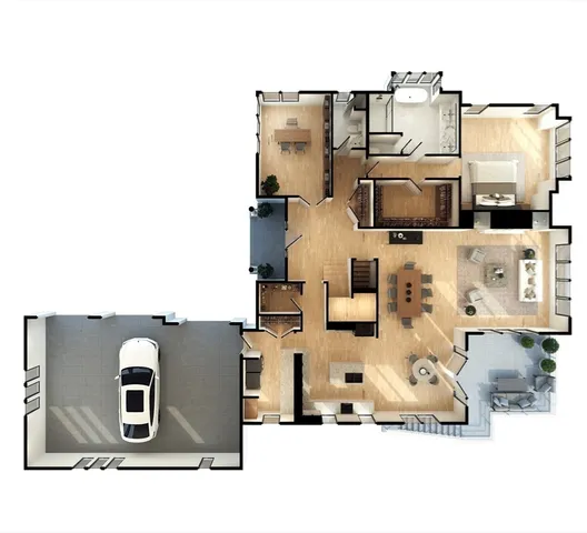 a picture of a floor plan