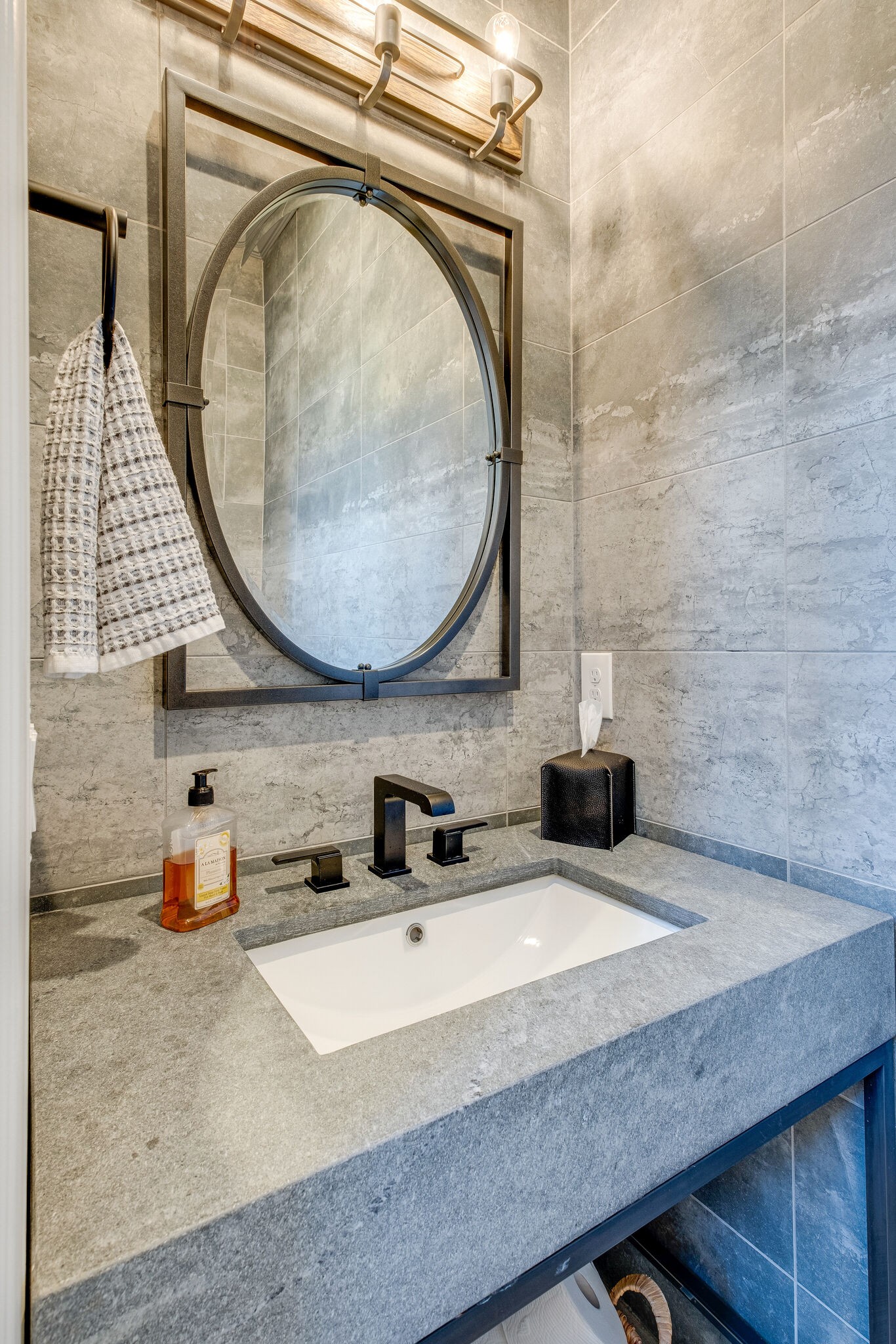 3500 Stokesmont Road Nashville, TN 37215 - Photo 34 of 75 a bathroom with a sink vanity and a mirror