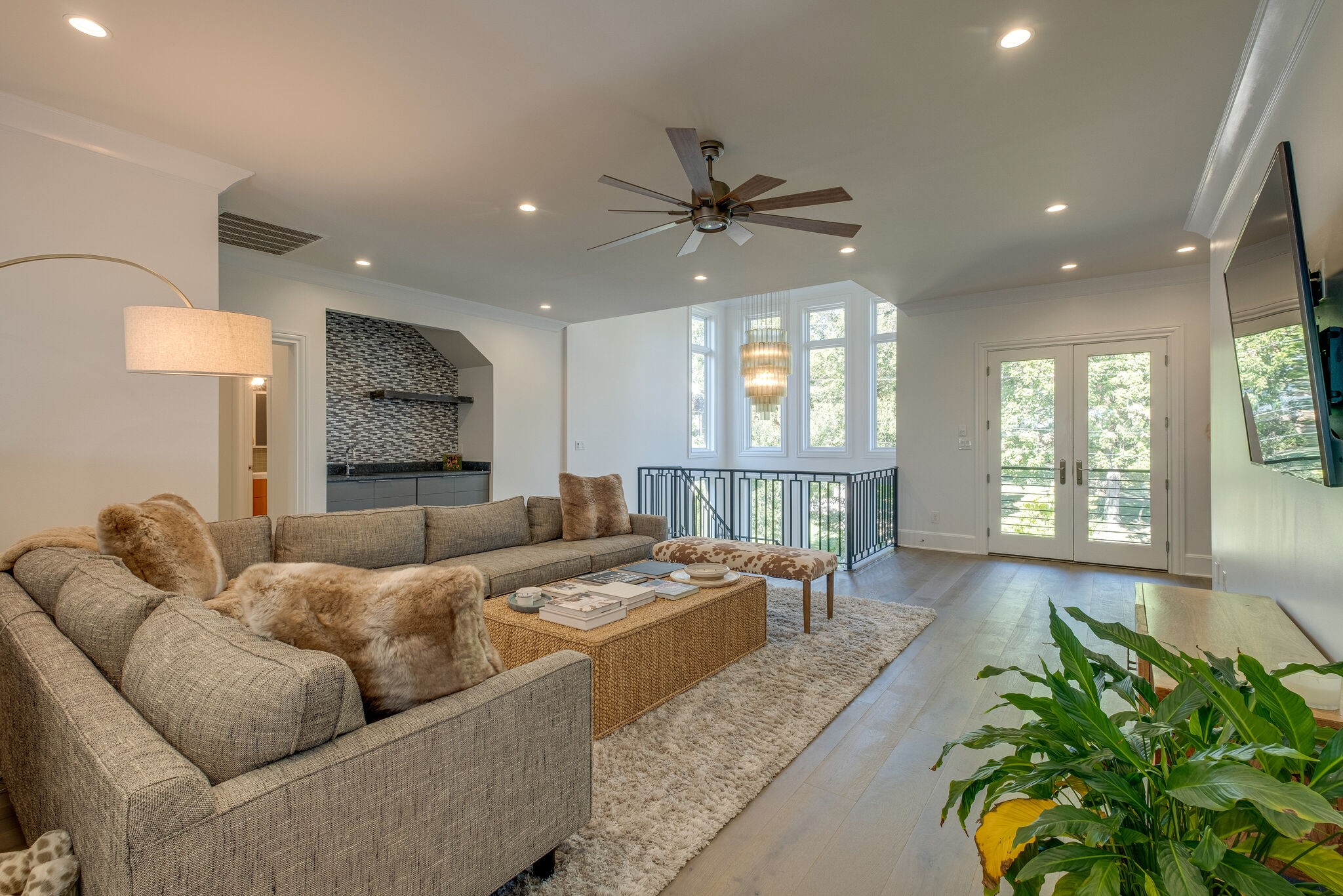 3500 Stokesmont Road Nashville, TN 37215 - Photo 37 of 75 a living room with furniture windows and a chandelier