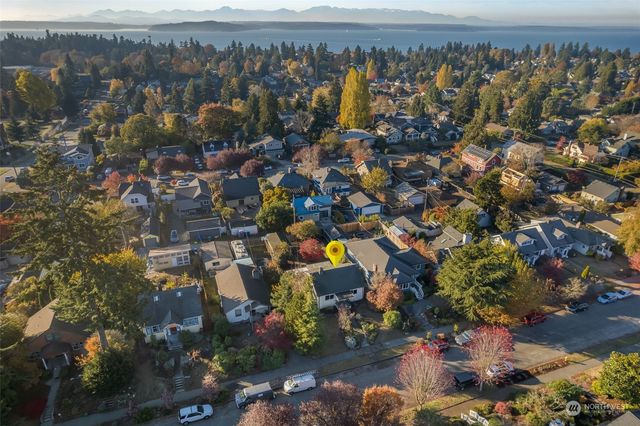 an aerial view of a city