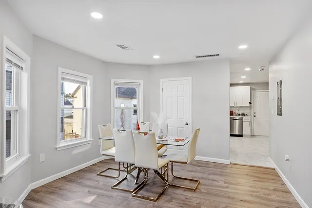 a workspace with furniture and window