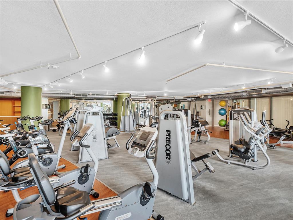 2681 North Flamingo Road, Unit 2104S Fort Lauderdale, FL 33323 - Photo 72 of 99 a view of a room with gym equipment
